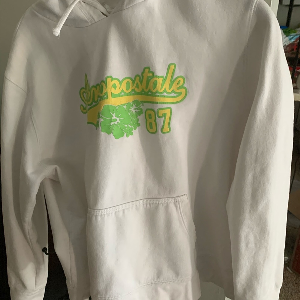 💥White Aeropostale Hoodie Top Shirt - Large